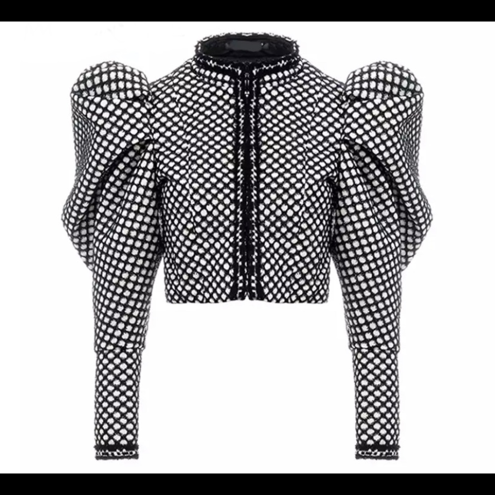 Puff sleeve jacket
